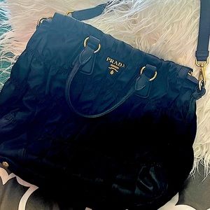 Beautiful, authentic, Nylon/Leather Prada